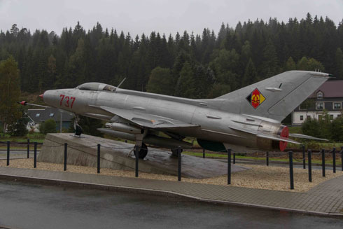 Eine MiG aus Russland vor dem Museum