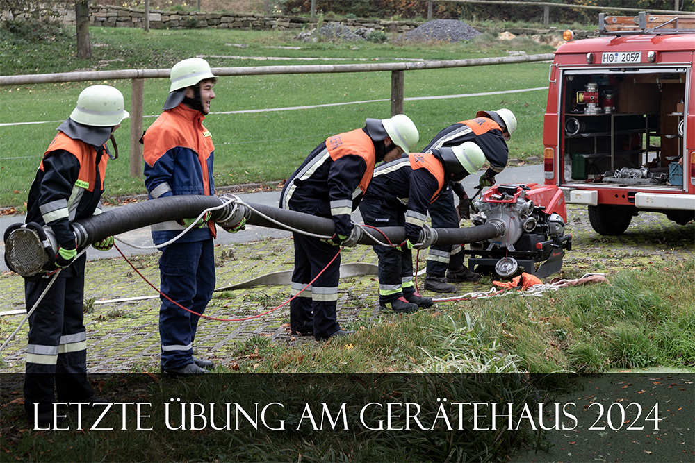 Letzte Übung am Gerätehaus 2024