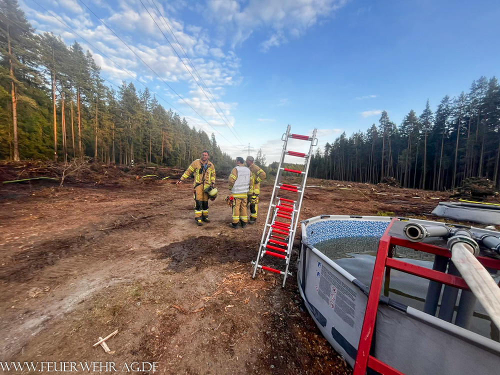 Wald- und Vegetationsbrand in Martinlamitz