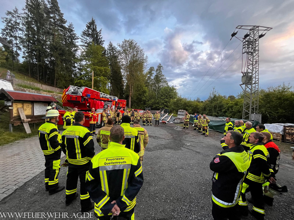 Einsatzübung an der Lamitz