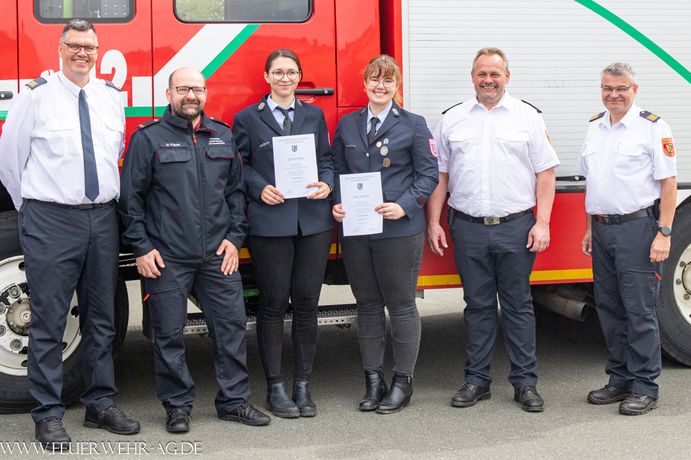 Truppführerabschluss bei der Feuerwehr Rehau